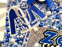 Custom Bogg Beach Tote Bag with Luxury Bling Charms