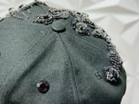 Luxury Rhinestone Pearl Flower City Custom Snapback Hat