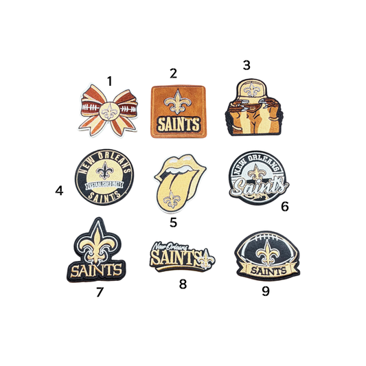 Saints Football Small Patches