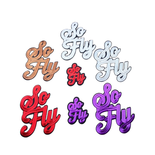So fly Chenille Patch - Medium Size