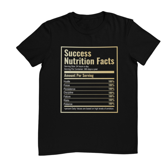 Success Nutritional Facts Tee